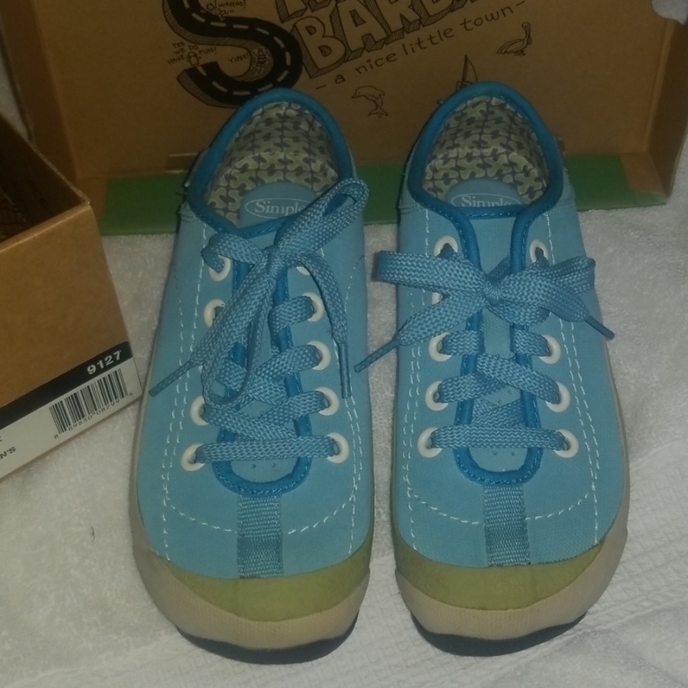 Simple Brand Women's Sneakers Size 7 Maui Blue